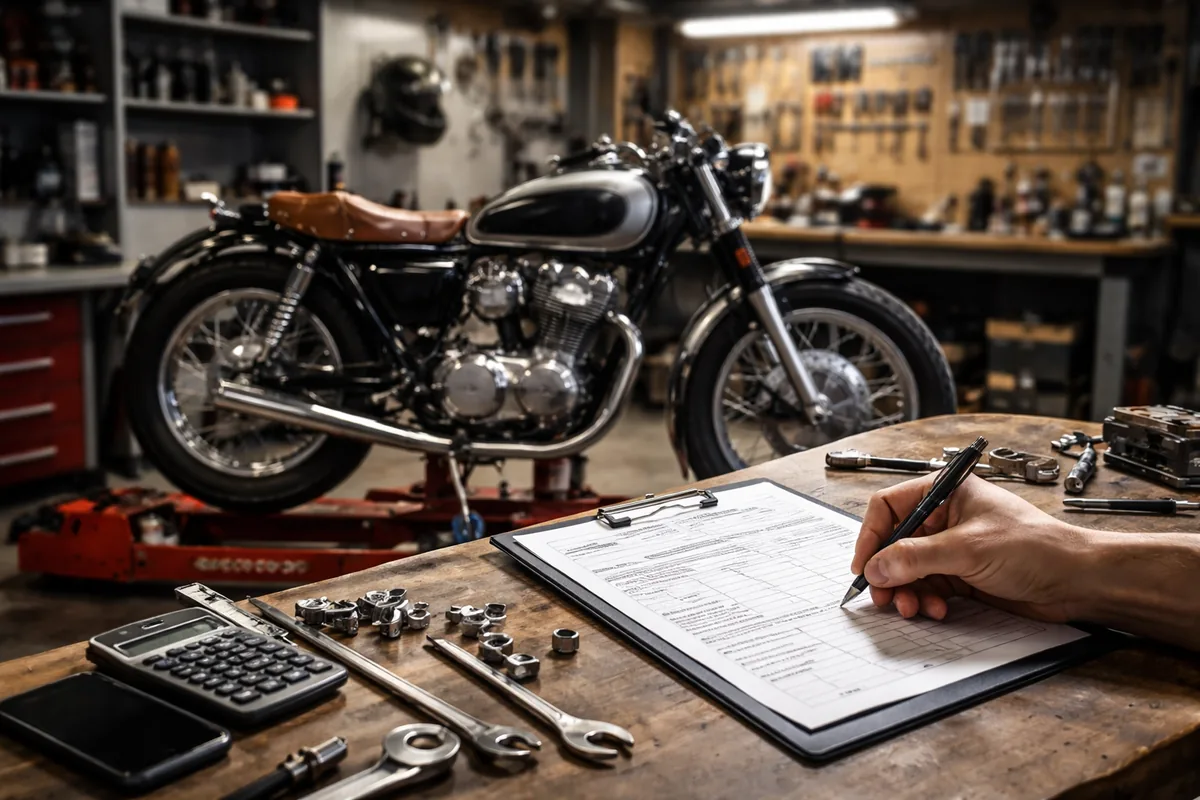 Comment créer un devis détaillé pour la restauration d'une moto classique